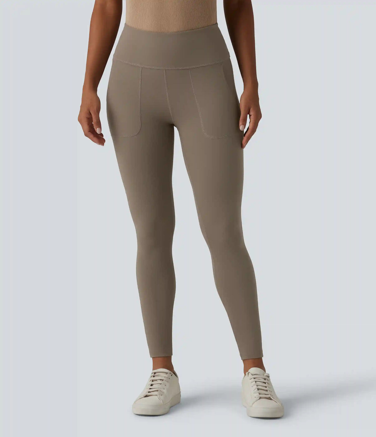 Halara UltraSculpt™ High Waisted Tummy Control Casual 7/8 Leggings with Pockets