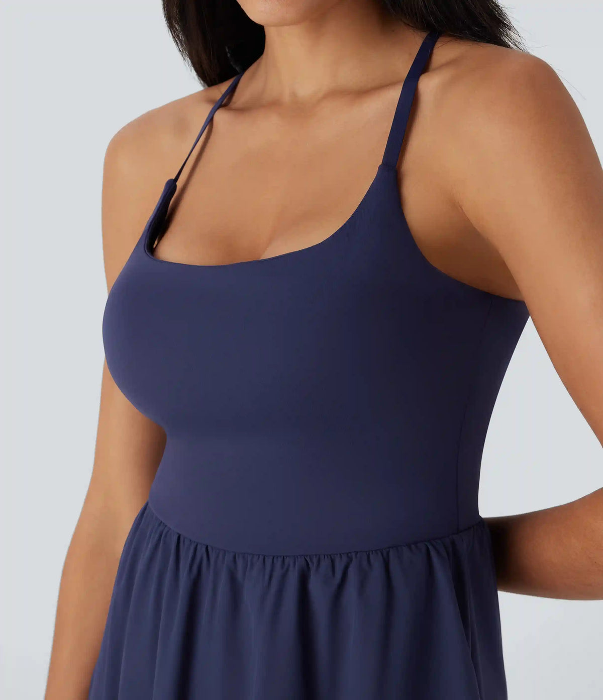 Breezeful™ High Low 2-Piece Flowy Midi Quick Dry Casual Dress with Pocket DD-F Cups