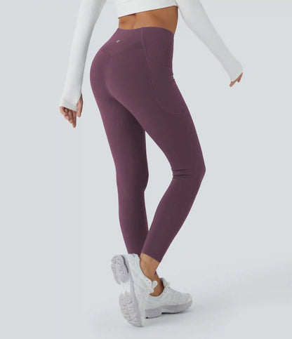 SoftlyZero™ Plush Thermal High Waisted Pocket Skinny 7/8 Yoga Leggings