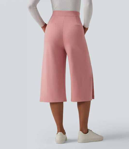 Halara Flex™ High Waisted Wide Leg Capri Work Pants with Pockets