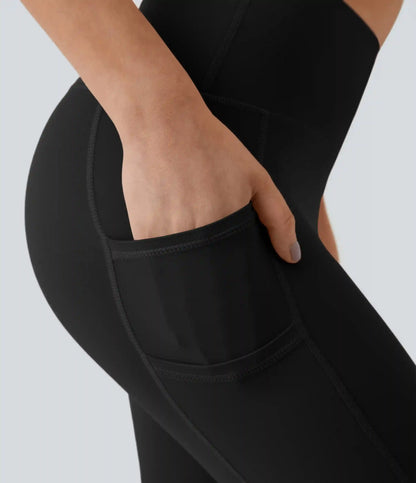 SoftlyZero™ High Waisted Double Pockets Plain Leggings