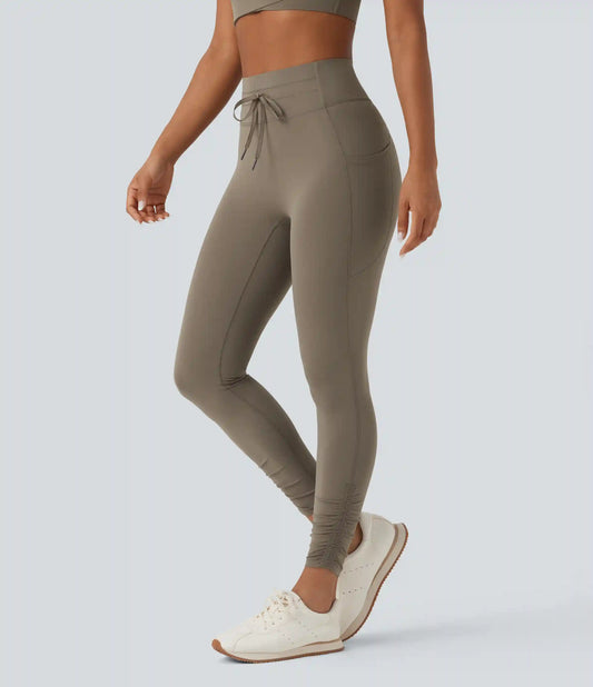 Halara UltraSculpt™ High Waisted Drawstring Tummy Control Yoga Leggings with Pockets