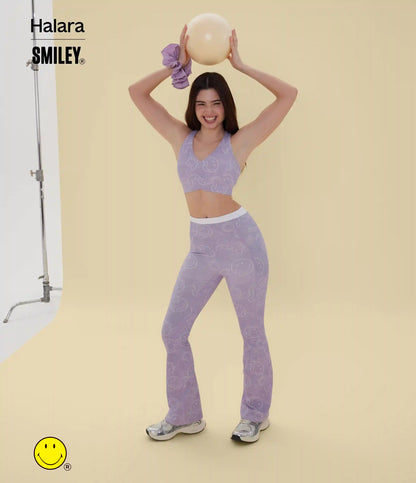 Halara X Smiley® Halara UltraSculpt™ Medium Support V Neck Racerback Training Sports Bra