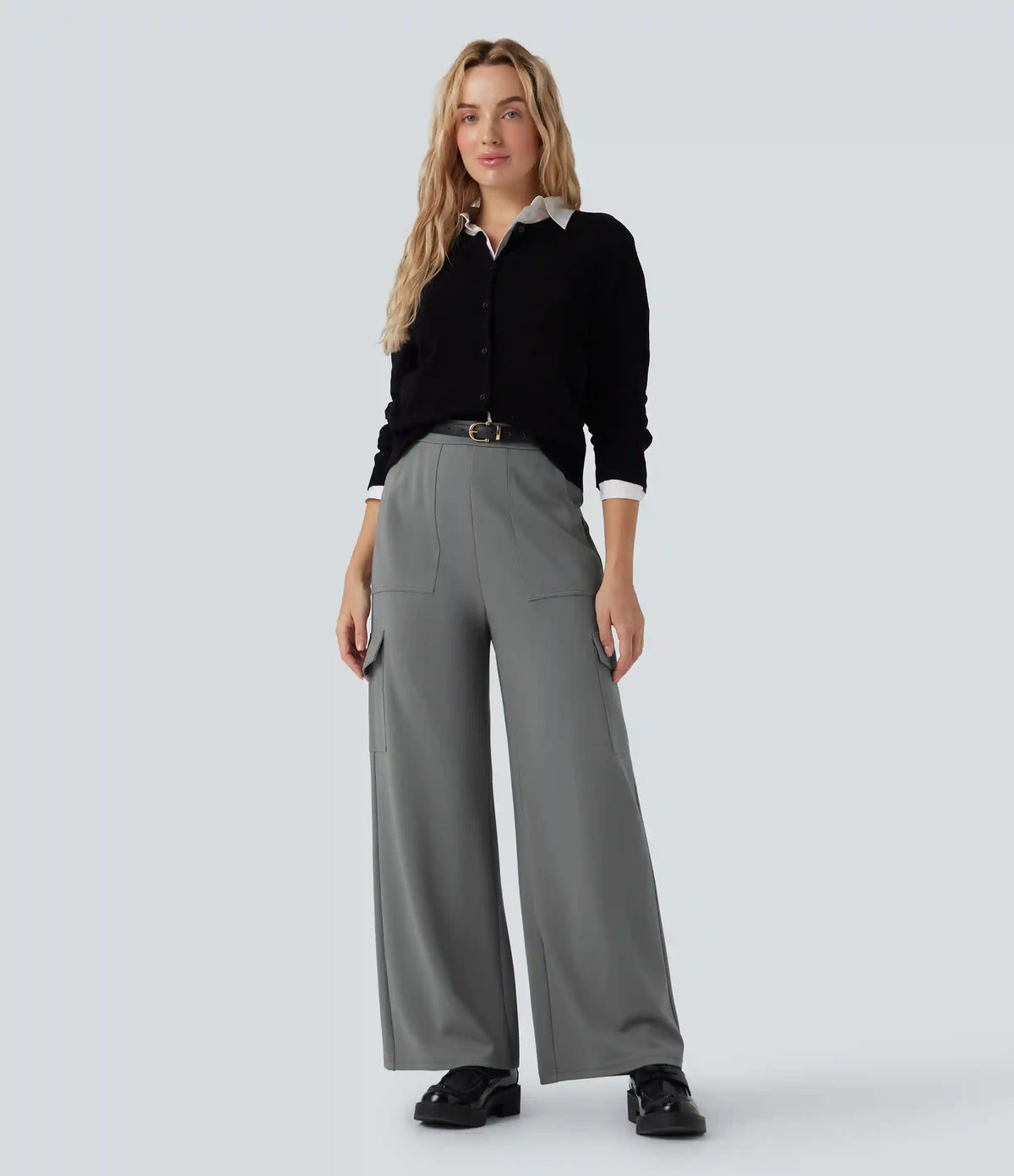 Halara Flex™ High Waisted Straight Leg Cargo Work Pants with Pockets