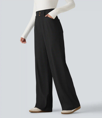 Halara Flex™ High Waisted Straight Leg Waffle Work Pants with Pockets