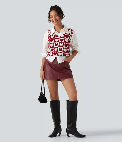 V Neck Casual Sweater Vests