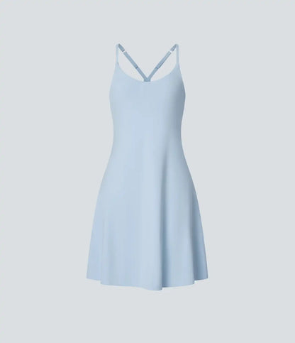 SoftlyZero™ Airy Cut Out 2-in-1 Pocket InstantCool Longer Active Dress