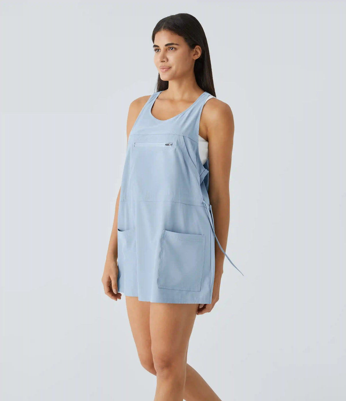 Breezeful™ Pockets Drawstring 2-Piece Quick Dry Mini Hiking Active Dress