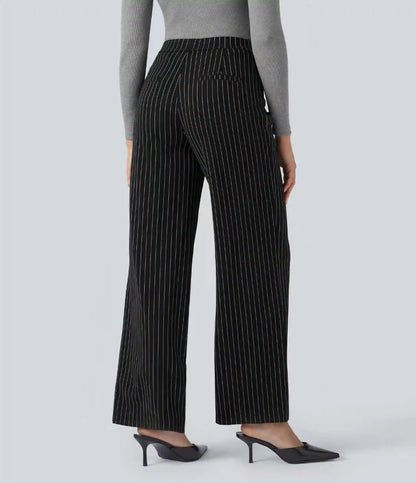 Halara Flex™ High Waisted Straight Leg InstantCool Stripe Work Pants with Pockets