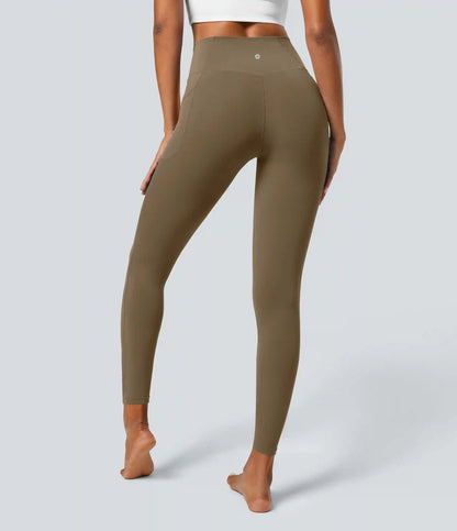 SoftlyZero™ Crossover Pocket Plain Leggings