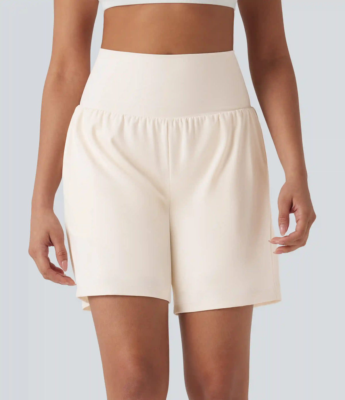 SoftlyZero™ Airy Super High Waisted 2-in-1 InstantCool Yoga Shorts 7" with Pockets