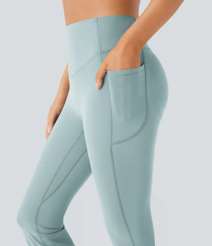 Halara UltraSculpt™ High Waisted Scrunch Butt Lifting Tummy Control Pocket Shaping Yoga Bootcut Leggings