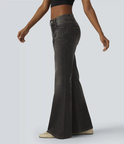 Halara Flex™ Low Rise Flare Casual Jeans with Pockets