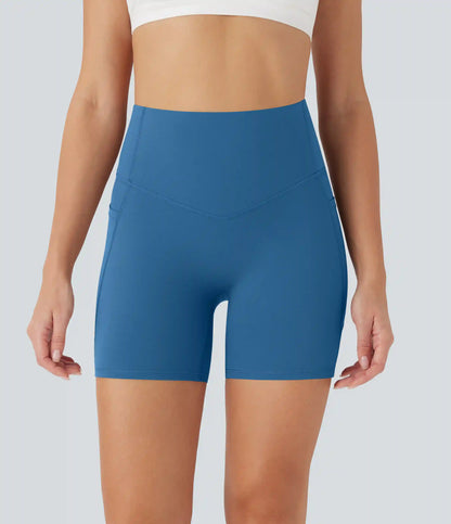 Halara UltraSculpt™ High Waisted Butt Lifting Tummy Control Pocket Shaping Training Biker Shorts 5''