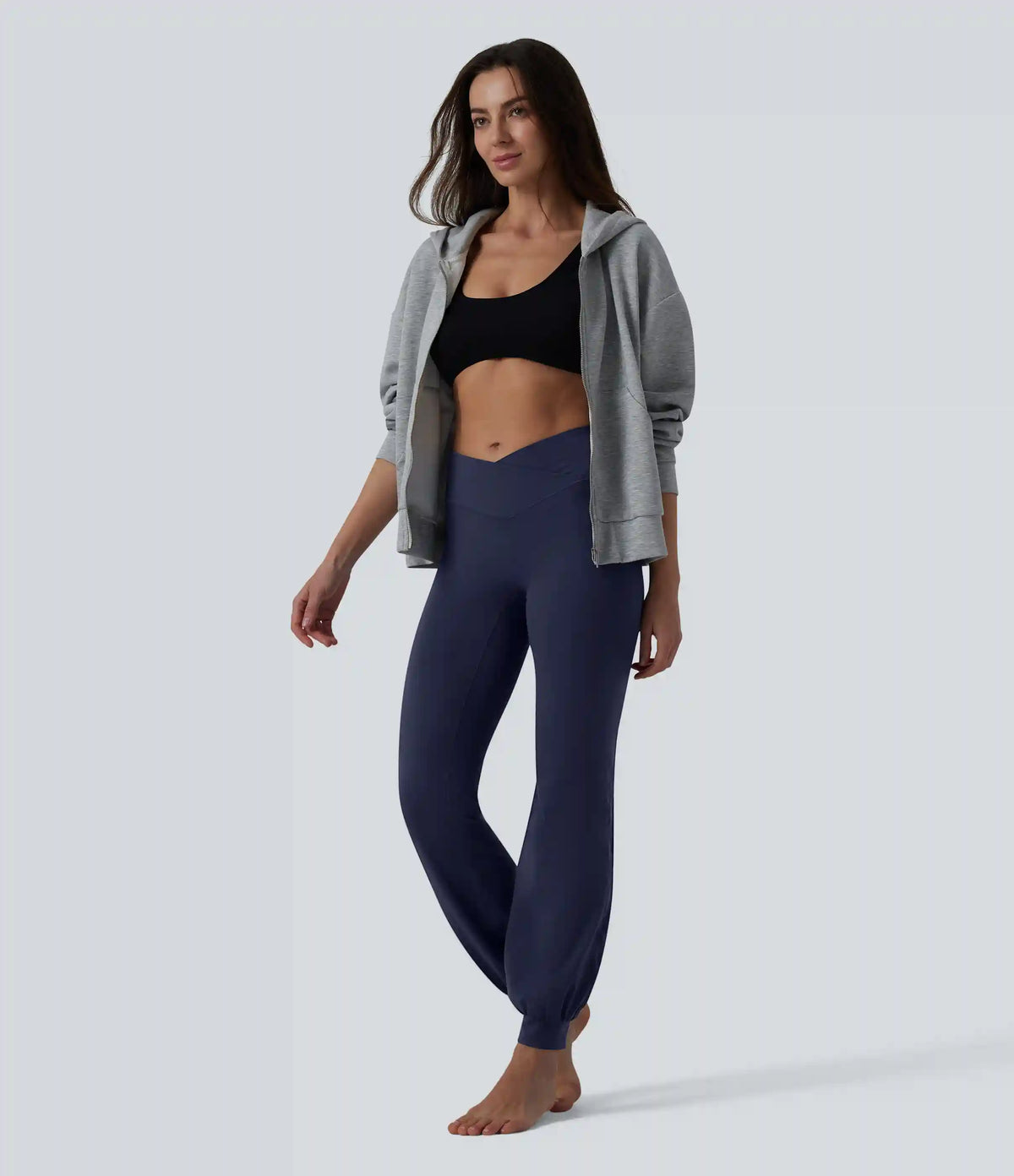 SoftlyZero™ High Waisted Crossover Dance Joggers with Pockets
