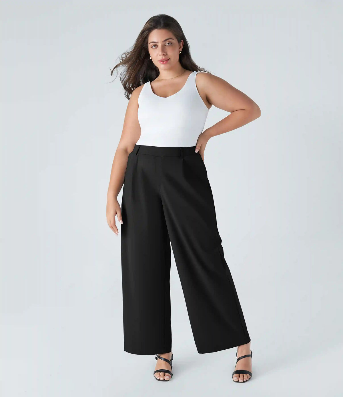 Halara Flex™ DayStretch High Waisted Pocket Straight Leg Work Plus Size Pants