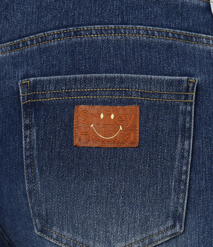 Halara X Smiley® Halara Flex™ High Waisted Baggy Wide Leg Washed Casual Jeans with Pockets