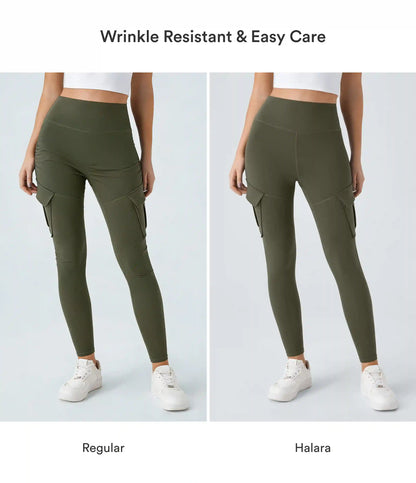 DayStretch High Waisted Cargo Pocket Skinny Yoga Leggings