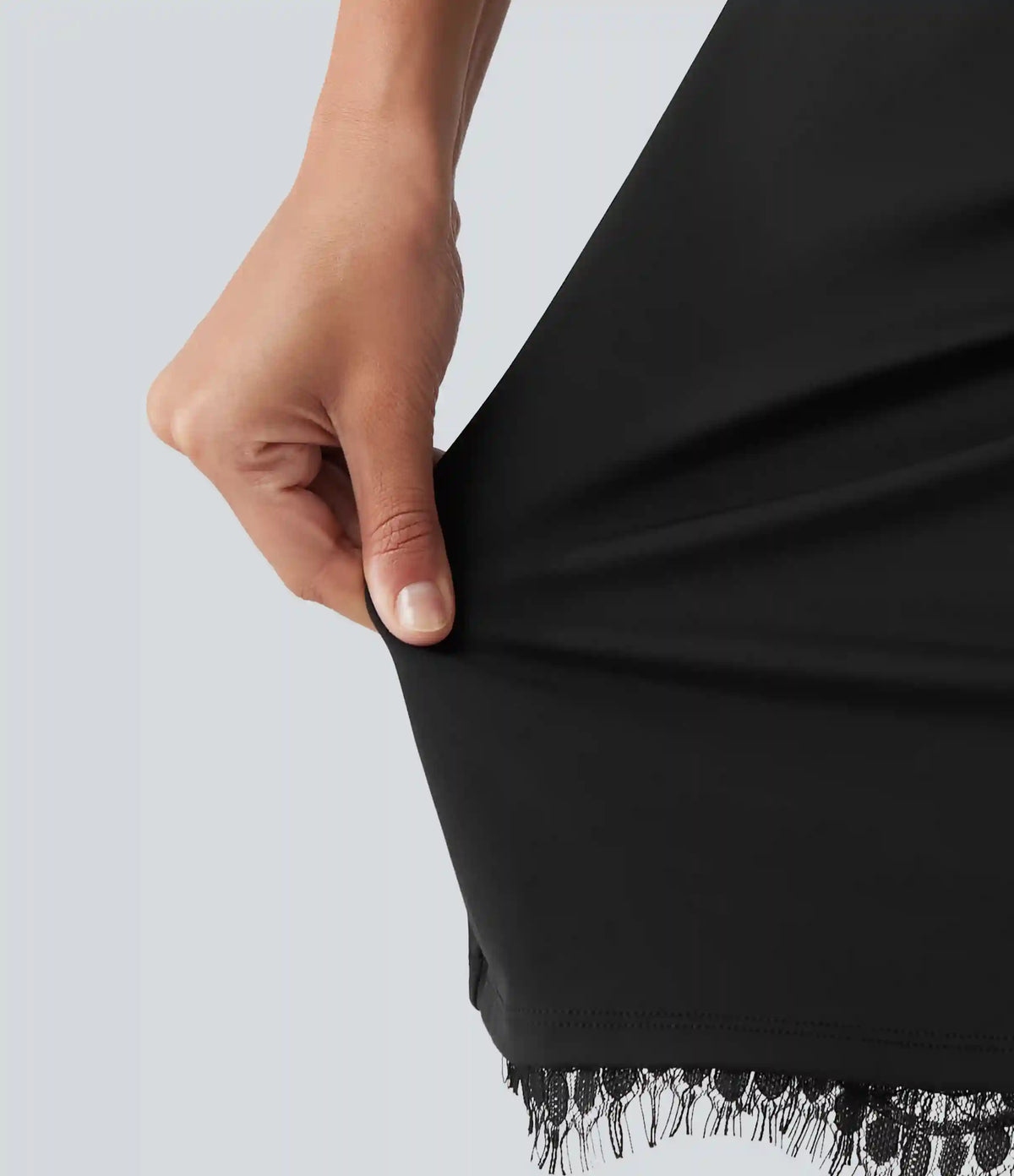 Softlyzero™ Airy Built-in Bra Contrast Lace InstantCool Mini Slip Dress