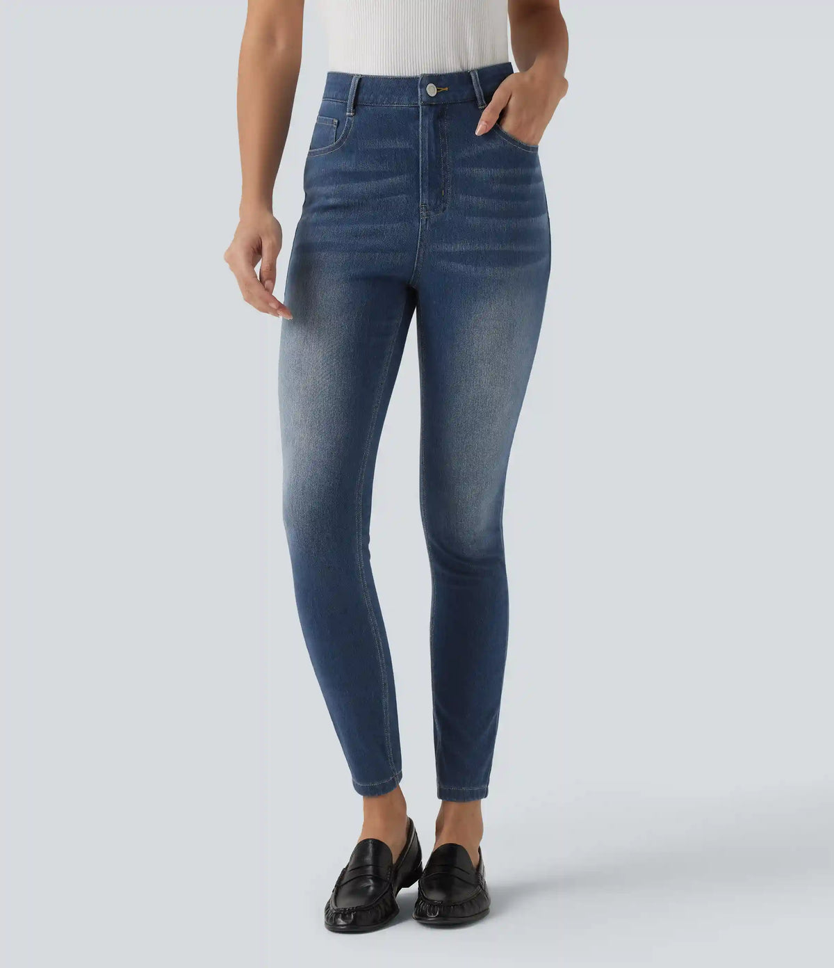 Halara Flex™ High Waisted Casual Skinny Jeans with Pockets