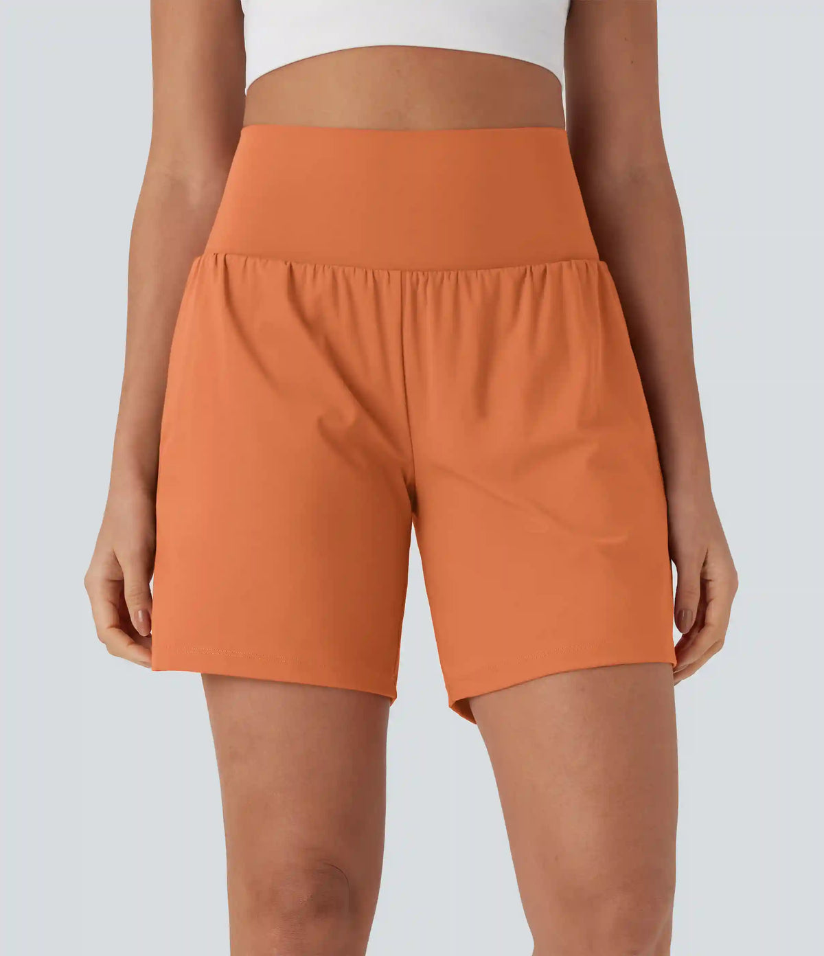 SoftlyZero™ Airy Super High Waisted 2-in-1 InstantCool Yoga Shorts 7" with Pockets