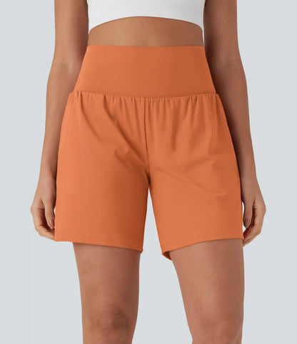 SoftlyZero™ Airy Super High Waisted 2-in-1 InstantCool Yoga Shorts 7" with Pockets