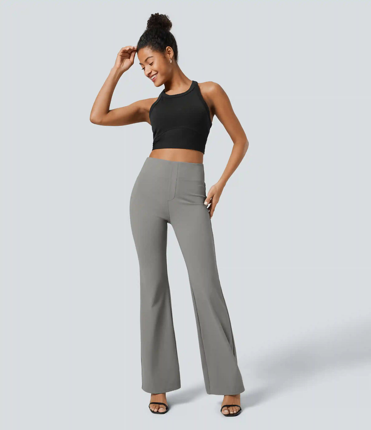 Halara Flex™ High Waisted Back Side Pocket Slight Flare Work Pants