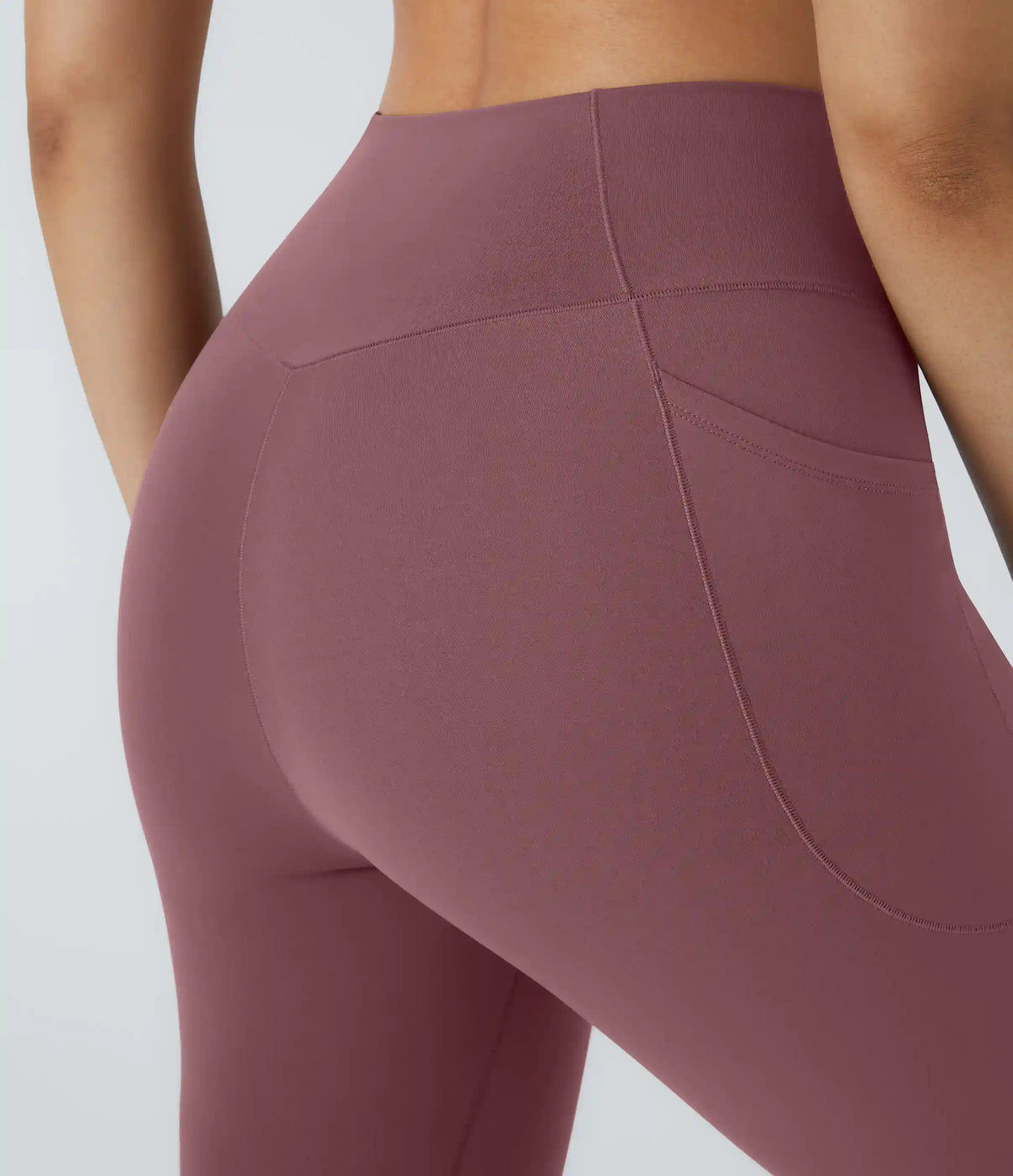 Patitoff™ 2.0 Pet Hair Resistant High Waisted Crossover Side Pocket Yoga Leggings
