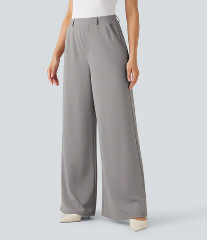 Halara Flex™ High Waisted Palazzo Wide Leg Crepe Work Pants with Pockets