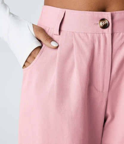 Mid Rise Casual Joggers with Pockets