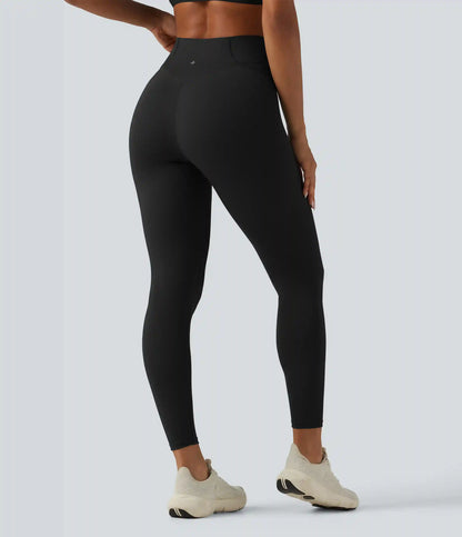 High Waisted Skinny Running Leggings with Pocket