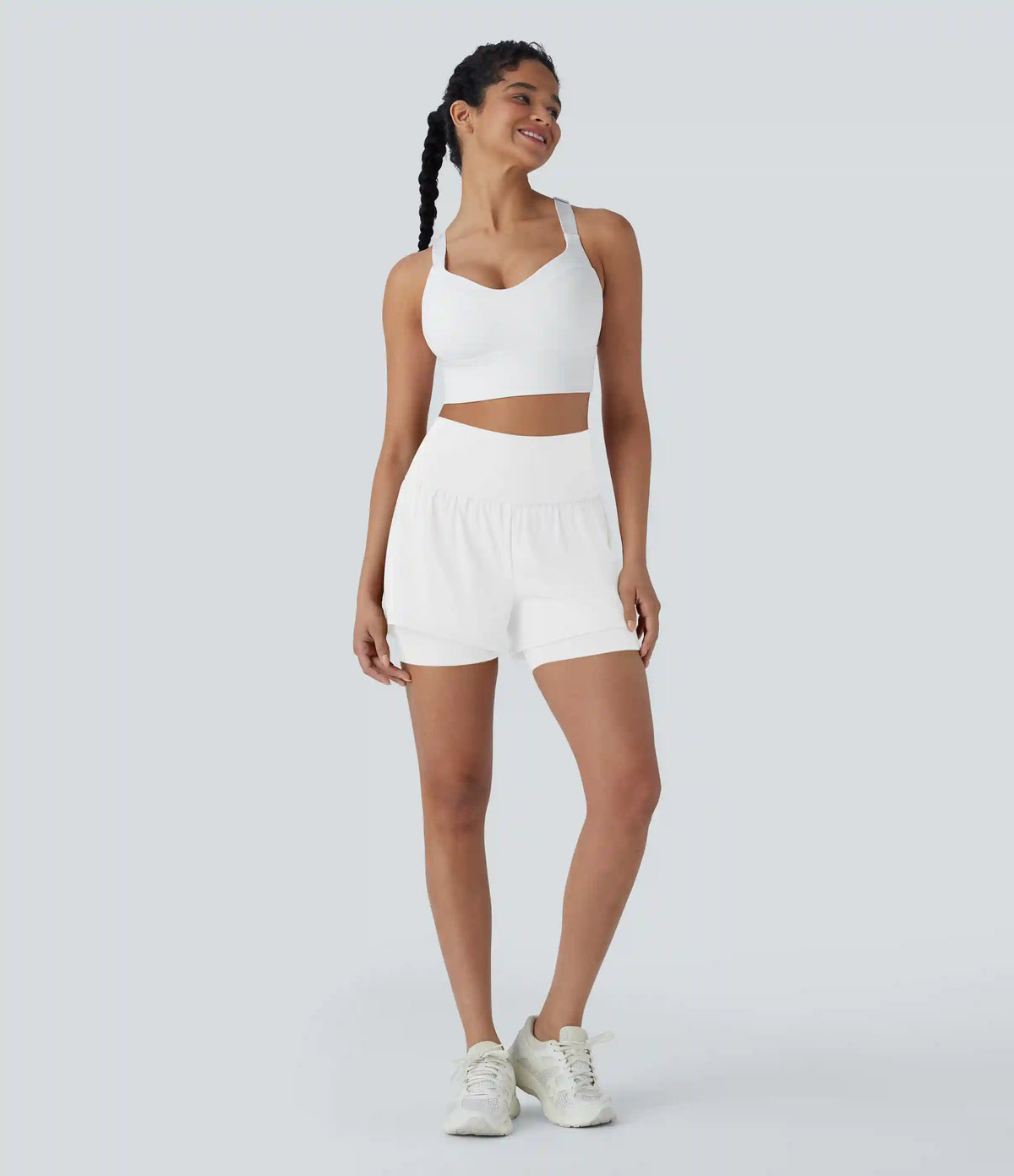 SoftlyZero™ Airy Super High Waisted 2-in-1 InstantCool Yoga Shorts 5'' with Pockets