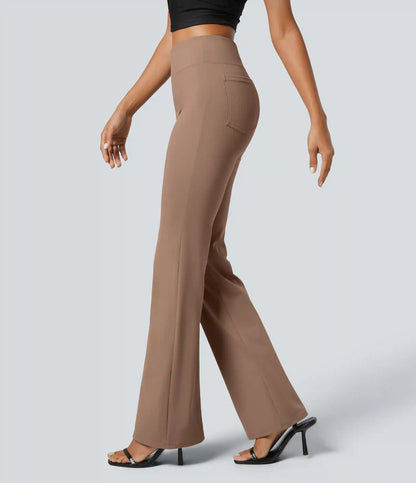 Halara Flex™ High Waisted Back Side Pocket Slight Flare Work Pants