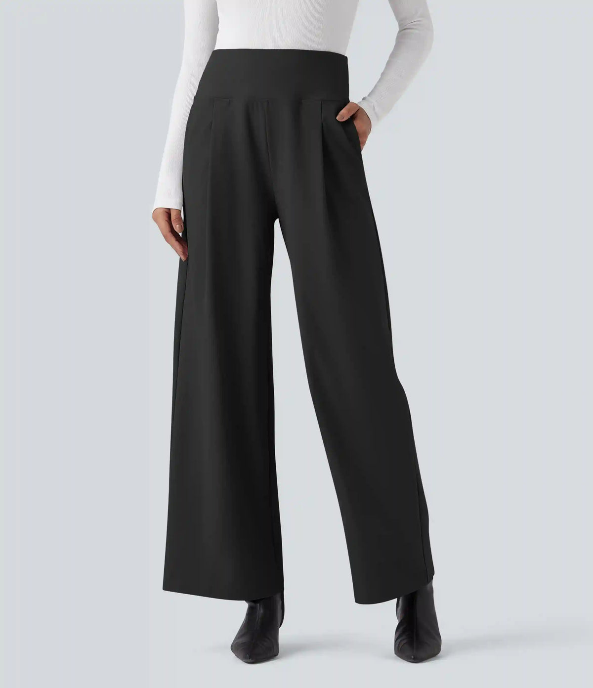 Halara Flex™ High Waisted Twill Work Baggy Pants with Pockets