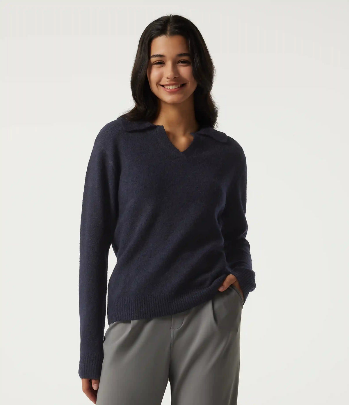 Polo Long Sleeve Work Sweater