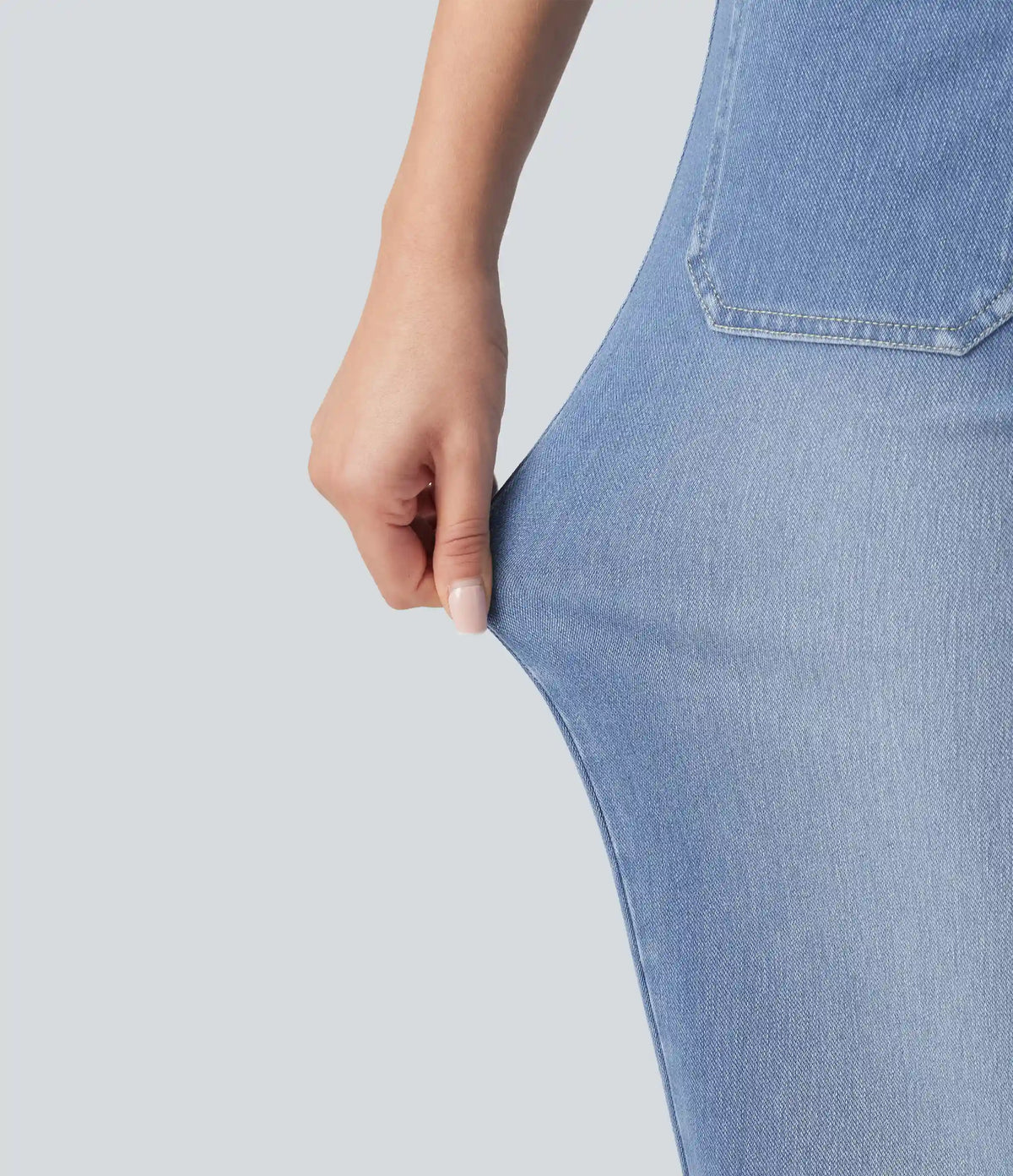Halara Flex™ High Waisted Straight Leg Casual Jeans with Pockets