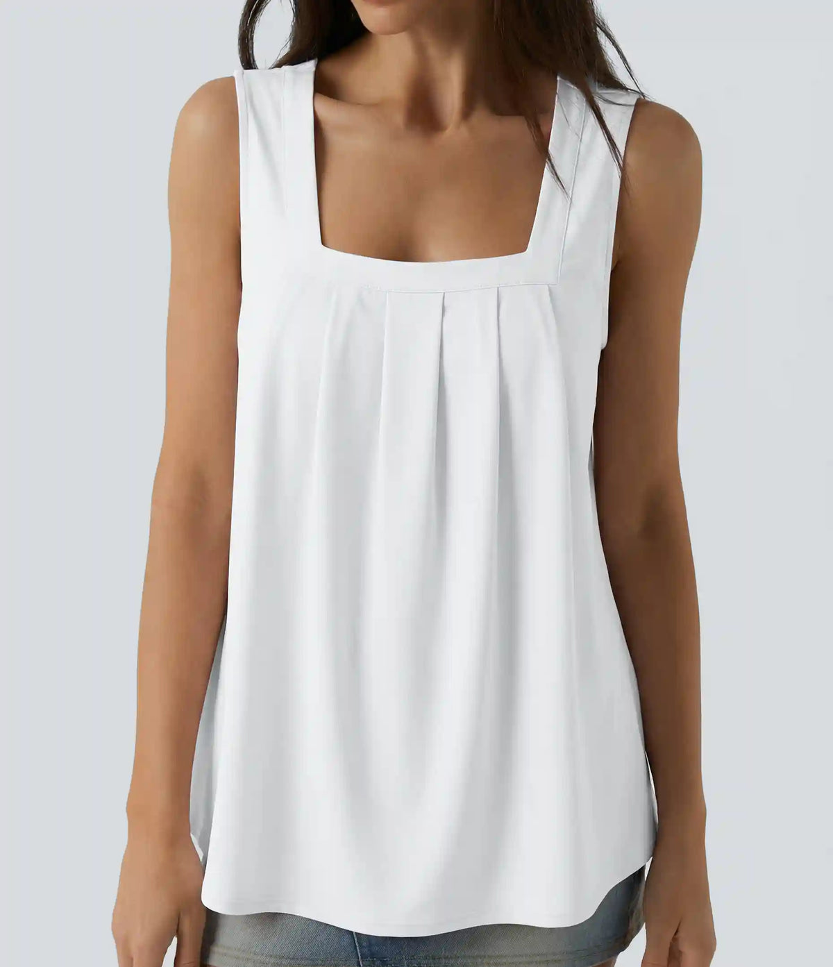Square Neck Casual Tank Top