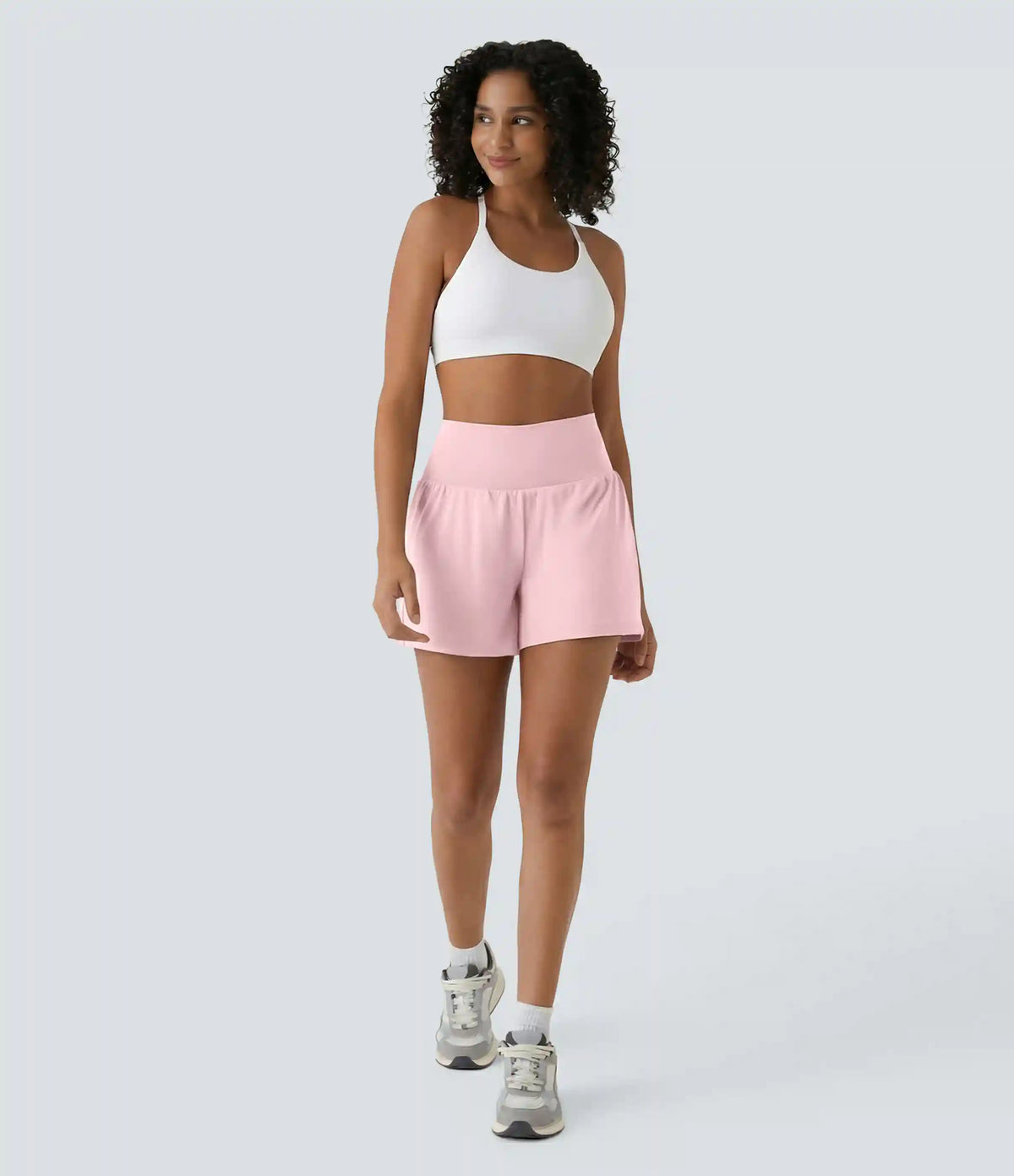 SoftlyZero™ Airy Super High Waisted 2-in-1 InstantCool Yoga Shorts 5'' with Pockets-Longer Length