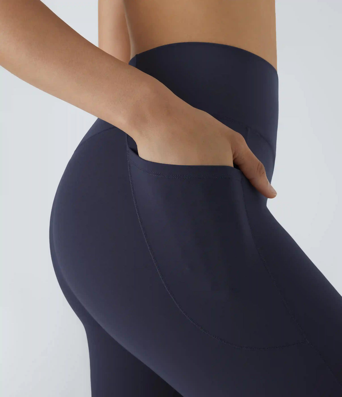 Patitoff™ 2.0 Pet Hair Resistant High Waisted Crossover Side Pocket Yoga Leggings