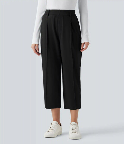 Halara Flex™ DayStretch High Waisted Cropped Work Tapered Pants with Pockets