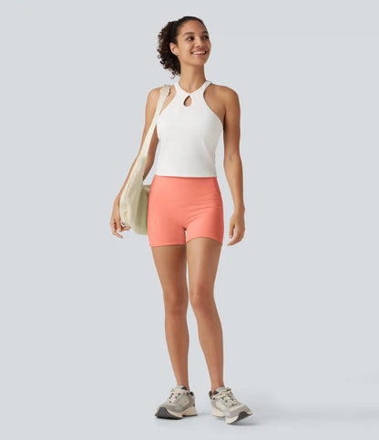 Halara UltraSculpt™ High Waisted Tummy Control Shaping Training Biker Shorts 3'' with Pockets