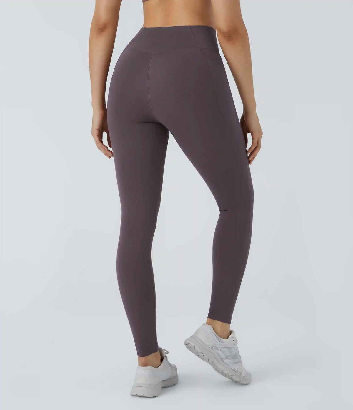 Patitoff™ 2.0 Pet Hair Resistant High Waisted Crossover Side Pocket Yoga Leggings