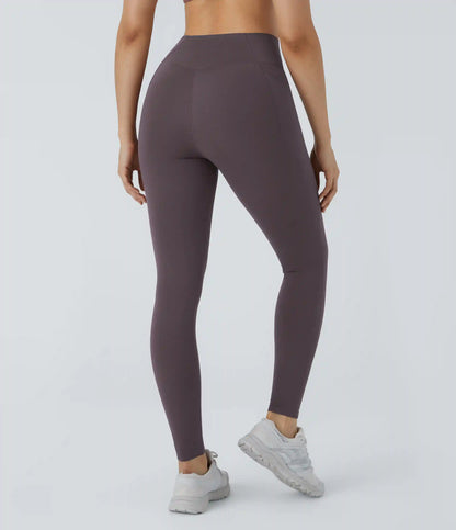 Patitoff™ 2.0 Pet Hair Resistant High Waisted Crossover Side Pocket Yoga Leggings