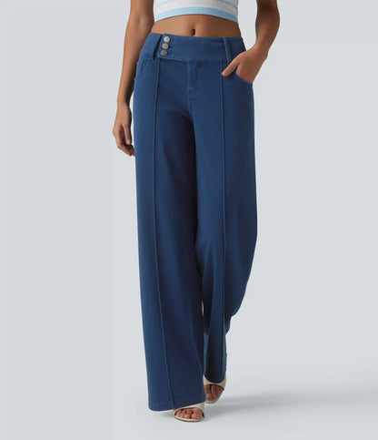Halara Flex™ Low Rise Straight Leg Colorful Work Jeans with Pockets