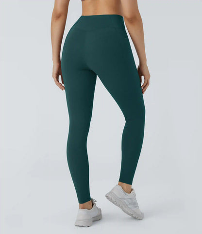 Patitoff™ 2.0 Pet Hair Resistant High Waisted Crossover Side Pocket Yoga Leggings