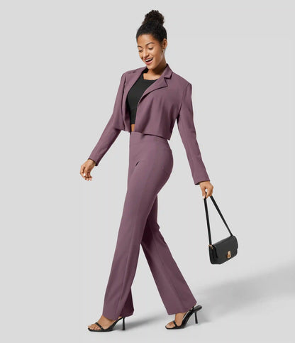 Halara Flex™ High Waisted Back Side Pocket Slight Flare Work Pants