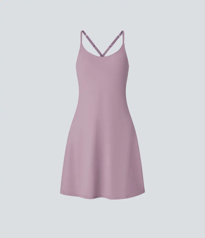SoftlyZero™ Airy Cut Out 2-in-1 Pocket InstantCool Longer Active Dress