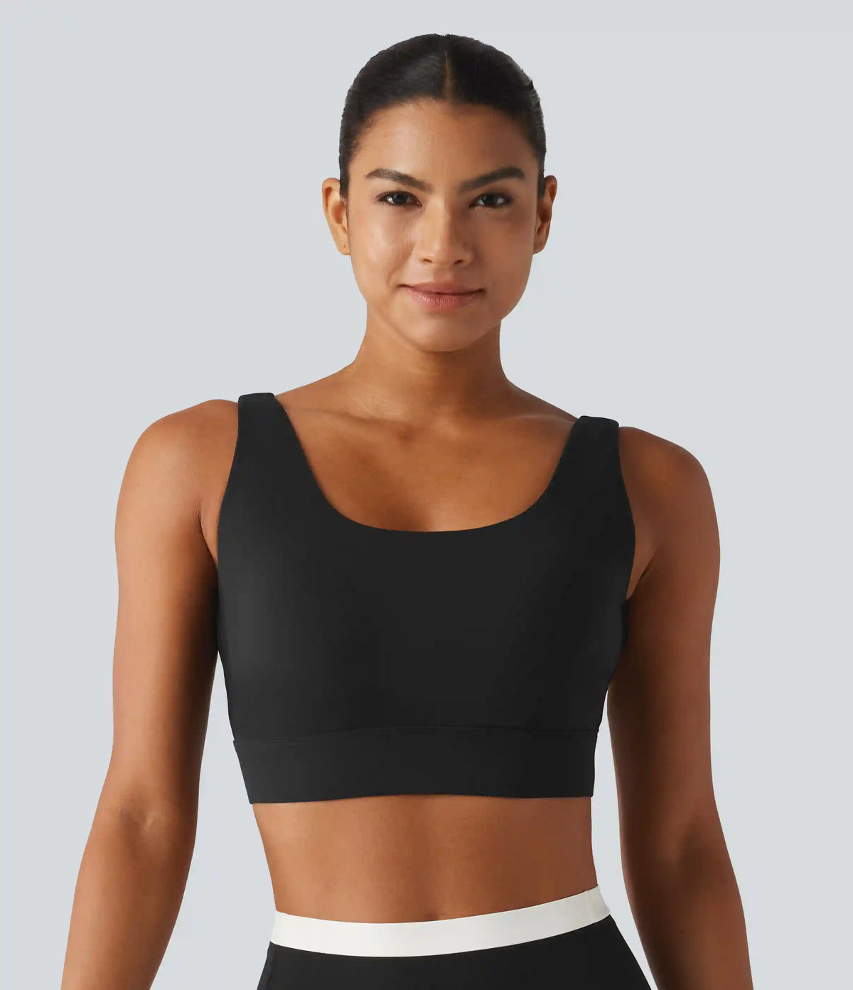 Halara Ultrasculpt™ Medium Support Backless Adjustable Buckle Built-in Bra Training Sports Bra DD-F Cups