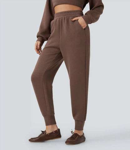 SpacerTek™ High Waisted Tapered Casual Joggers with Pockets