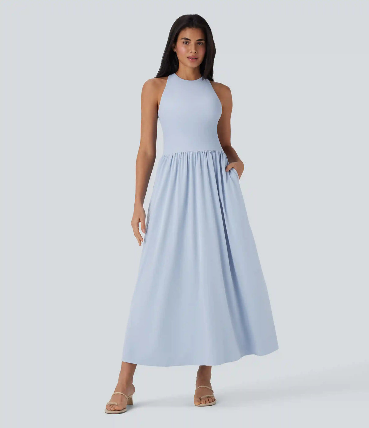 Breezeful™ Quick Dry Maxi Casual Dress with Pockets